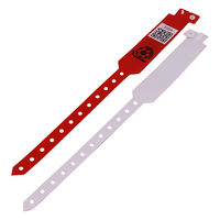 Bracelet RFID jetable en PVC étanche à usage unique pour chronométrage de course, avec code QR imprimable, pour contrôle d'accès