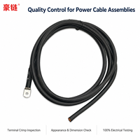 Câble d'alimentation personnalisé OEM pour onduleur de stockage d'énergie avec borne annulaire pour la fabrication d'équipements de batterie