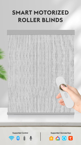 Persianas <span class=keywords><strong>Enrollables</strong></span> Motorizadas Inteligentes Zigbee Matter Smartthings, Batería Recargable, Control por Voz, Aplicación, Cortina Opaca <span class=keywords><strong>para</strong></span> Dormitorio - Product Image 6