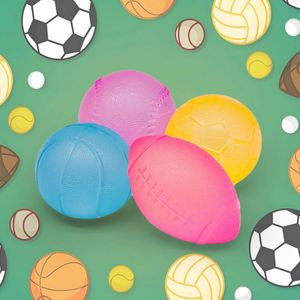 Jouet souple à presser en forme de ballon de basket, de tennis, de baseball, de rugby, à remontée lente, anti-stress pour garçons et filles, jouets sensoriels pour les mains - Product Image 2