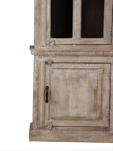 Meilleures ventes : Vitrine en bois sur mesure avec portes vitrées et système de rangement multi-étagères durable - Product Image 4