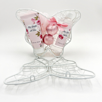 Panier en fil métallique papillon, coffret cadeau Rose Garden, kit de détente pour femmes