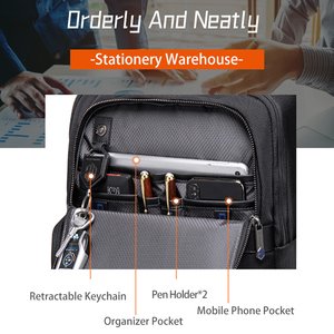 <span class=keywords><strong>Arctic</strong></span> <span class=keywords><strong>Hunter</strong></span> - <span class=keywords><strong>Mochila</strong></span> para Portátil con Marco Externo Impermeable y Anti-Robo, con Logotipo Personalizado al por Mayor, Bolsa de Viaje para Hombre con USB - Product Image 3