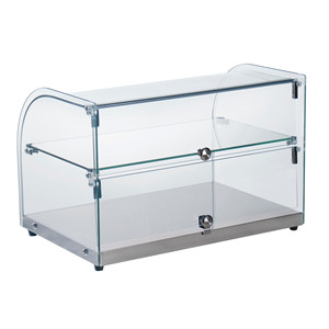 Vetrina espositiva in vetro Lacor 60 cm con frontale curvo per uso panetteria e gastronomia - Product Image 2