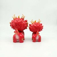 Figurine de collection unisexe en PVC et résine articulée, design artistique, Qilin porte-bonheur 3D, tendance, décorative, personnalisée