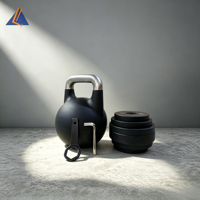 Kettlebell en acier inoxydable chromé, durable et écologique, réglable sur mesure, de 12 kg à 32 kg, multicolore, OEM