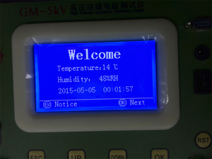 GM-5kV megohmmetre yüksek gerilim Ohm metre 5000V dijital yalıtım direnç test aleti fiyat Mega Ohm metre - Product Image 6