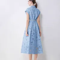 Robe en polyester à taille haute et coupe ajustée avec manches courtes, motif uni, pour femme de bureau, disponible en bleu, jaune, blanc, tailles M