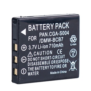 <span class=keywords><strong>Batterie</strong></span> de caméra rechargeable pour CGA-S004 CGA-S004E pour PANA-SONIC <span class=keywords><strong>LUMIX</strong></span> DMC-FX7 DMC-FX2 DMW-BCB7 CGA-S004A/1B 3.7V 710mAh - Product Image 1