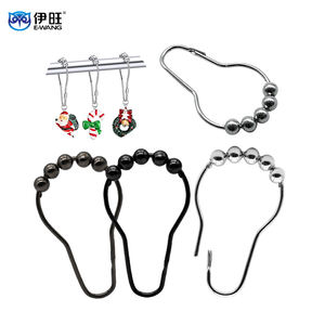 Gancho para Cortina de Ducha de Acero Inoxidable de Doble Cara para Baño, Hogar y Hotel - Product Image 1