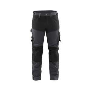 BLAKLADER - 179918609699D104 Pantalones artesanos con elástico Gris medio/Negro-PANTALÓN DE TRABAJO EAN 7330509862612 - Product Image 1
