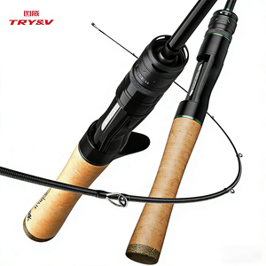 Caña de Pescar Giratoria de Fibra de Carbono Flexible y Ergonómica TRY&V, Resistente, Receptiva y Estable, para Pesca de Tiburones, Precio de Mayoreo - Product Image 1