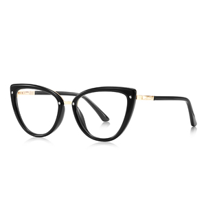 UAN UAI Nuevas gafas de sol Cat-Eye TR con protección contra la luz azul para mujer, montura degradada y bisagras de resorte metálicas - Product Image 4