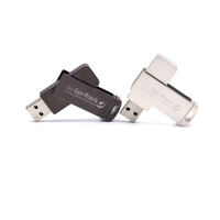 Unidad Flash USB de Metal de 1 GB, 2 GB, 4 GB, 8 GB, 16 GB, 32 GB, 64 GB, 128 GB, Unidad de Memoria de Alta Velocidad 3.0 2.0, Memoria USB OTG