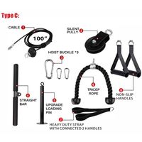 Équipement de fitness fait maison, équipement d'entraînement à la traction haute pour la maison, accessoires de poulie à câble, corde pour triceps