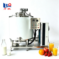 Pasteurisateur tout-en-un avec fonction de refroidissement, machine de traitement du lait cru en petites productions pour fermes de lait de chèvre et de brebis
