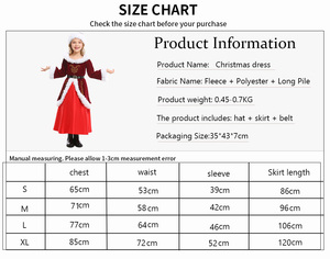 Stage <b>Costume</b> Red Long Sleeve <b>Sexy</b> Girls <b>Santa</b> Claus Cosplay Christmas Skirt Dress Clothing with Hat - Product Image 6