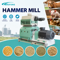 Ligne de production d'aliments pour animaux Mufeng 0,5-4,5 T/H, ligne de fabrication de granulés d'aliments pour volailles