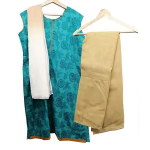 2019ใหม่มาถึงคอ Kurti ออกแบบเสื้อผ้ามุสลิม Sarees อินเดียกับ Kurtis อิสลามสำหรับผู้หญิงในอินเดีย