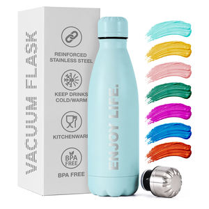 Bouteille d'eau thermique de <span class=keywords><strong>camping</strong></span> en acier inoxydable 304 à double paroi sous vide de 350 ml, 500 ml, 750 ml, 1000 ml avec isolation de 12 à 24 heures et boîte - Product Image 2