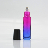 Flacon roll-on en verre opaque coloré de 10 ml avec bouchon à vis – Bouteille rechargeable mate épaissie pour cosmétiques, parfums et huiles essentielles