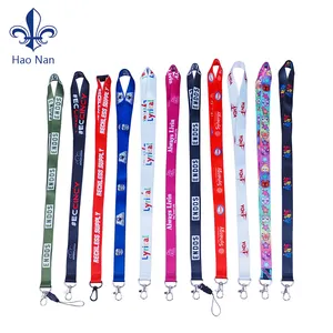 Wholesale Custom recycled RPET material carabiner keychain lanyard phone case lanyard with hooks