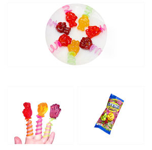 Halal divertido afrutado primavera dedo caramelos dedo <span class=keywords><strong>Guess</strong></span> primavera anillo piruleta juguete duro piruleta caramelo - Product Image 3