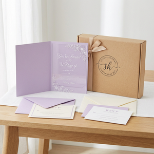 Invitations de <span class=keywords><strong>mariage</strong></span> et de la Saint-Valentin en acrylique transparent de luxe avec estampillage doré, sceau de cire, fleurs séchées et enveloppe personnalisées - Product Image 3