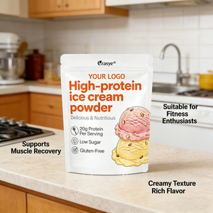 אבקת גלידה עתירת חלבון 20 גרם OEM/ODM, תערובת גלידה דלת סוכר, טעימה ומזינה, תוסף תזונה לספורט לבניית שרירים - Product Image 6
