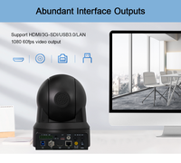Caméra PTZ 1080P 60FPS avec zoom optique 20X, USB3.0, 3G-SDI, PoE, cadrage automatique, fabricant OEM, vente en gros pour la diffusion en direct