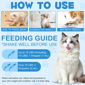 Gotas de L-Lisina con Astrágalo para Gatos, Inmunidad, Salud Respiratoria, Digestiva y Ocular, Vitaminas Orgánicas de Rápida Absorción para Mascotas Mayores, Suplemento para Mascotas - Product Image 5