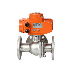 Yüksek kaliteli elektrik üç yollu küresel vana flanş küresel vana - Product Image 3