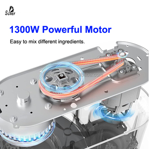 SOHEF 3合1 5L 1300W 立式搅拌机带绞肉机搅拌器附件多合一厨房机器用于搅拌研磨混合 - Product Image 2