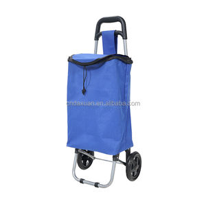 थोक हल्के पोर्टेबल फोल्डिंग शॉपिंग ट्रॉली गाड़ियां, बैग के साथ अनुकूलित रंग और लोगो फैक्टरी मूल्य - Product Image 6