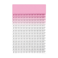 Extensions de cils DQL en soie synthétique PBT 0,05 mm, tige noire, réutilisables, DIY, en grappe/effilées, style Manga, 120 paires, pour salon et usage privé