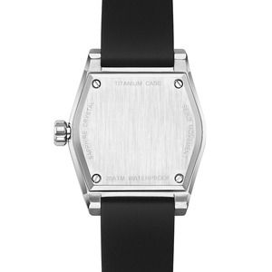 Montre à quartz en titane de qualité pour hommes d'affaires, mouvement SEIKO, bracelet en caoutchouc, cadran à aiguilles, résistance à l'eau 20 BAR, verre saphir - Product Image 4