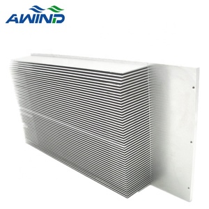 Amplificateur RF haute puissance ailettes en aluminium dissipateur thermique de caloduc 6 plaque de tuyau profil de dissipateur thermique d'aileron de skiving 500w pour bande chauffante - Product Image 6