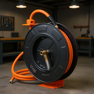 Avvolgitubo Ibrido Retrattile da 1/2 Pollice x 50 Piedi per Aria Compressa, Componenti Industriali, Capacità di Pressione Massima 300 PSI - Product Image 2