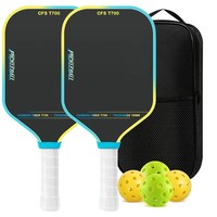 Raquette de Pickleball Rectangulaire en Fibre de Carbone T700 avec Noyau en Nid d'Abeille 220g – Raquette Populaire Transfrontalière en Europe et en Amérique