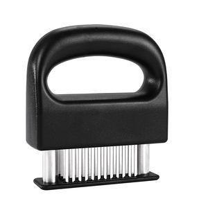 Professional Kitchen Tenderizers 48 Blades Stainless Steel Needle with Safety <b>Lock</b>, Manual Beef Meat Tenderizer <b>Tool</b> - Product Image 1