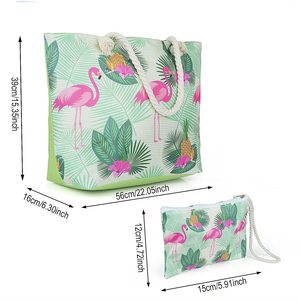Sacs fourre-tout personnalisés en toile de coton pour la plage, réutilisables pour les courses, sacs fourre-tout vierges à impression intégrale, sacs à main fourre-tout - Product Image 4