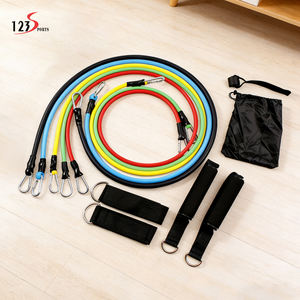 Popular Juego de Entrenamiento de Resistencia para el Hogar de 150 LB y 11 Piezas, Material TPE, Equipo de Ejercicio con <span class=keywords><strong>Banda</strong></span> de Resistencia y Hebilla de Escalada - Product Image 1