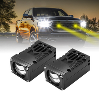 Nouvelle Lampe de Grille LED U50 55W, Accessoires Auto, Puce 3570, Couleurs Blanc et Jaune, Feu Antibrouillard LED, Éclairage Extérieur Automobile pour Voiture et Moto