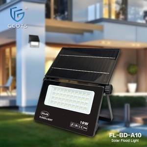 Lámpara Solar LED de Pared para Jardín, Exterior, Impermeable IP65, de Aluminio, con Función de Atenuación, Color Negro, Marca GCOTS - Product Image 1