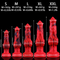 Vente en gros d'usine : Dildo fantaisie en silicone en forme de chien, style animal, pour usage anal gay BDSM, fournisseur de jouets pour adultes
