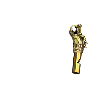 Sifflet d'arbitre en laiton à thème bouddhiste, pendentif, sifflet de survie en plein air - Product Image 1