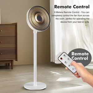 <span class=keywords><strong>Ventilateur</strong></span> sur pied électrique télécommandé à hauteur réglable, oscillant à 90 degrés, 12 pouces, 45W, pour une circulation optimale de l'air – Meilleure vente - Product Image 3