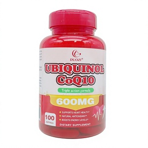 Cápsulas de Gel Suave DUOZI Ubiquinol CoQ10 600mg, Suplemento Dietético para la Salud del Corazón en Adultos, Antioxidante, Aumenta la Energía, Vegano, 100 Unidades - Product Image 1