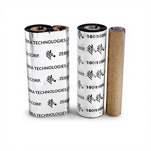 Ruban de transfert de codes-barres original <span class=keywords><strong>ZEBRA</strong></span> GK888T/CN ZD888t GK430 420t <span class=keywords><strong>GT800</strong></span> 820 à base de cire, 110mm*70m, pour papier couché - Product Image 1