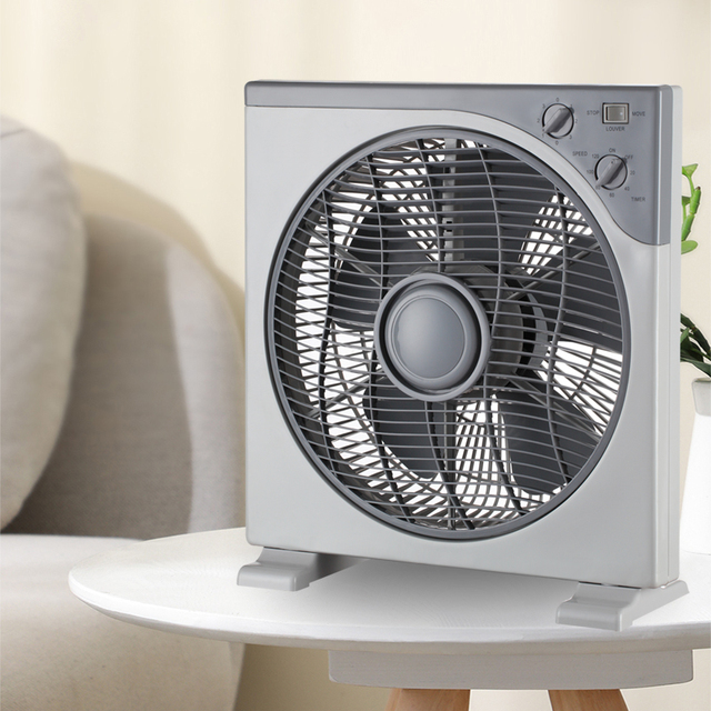 Wholesale Pantone Color 50W 12 Inches Box Fan Double Guideair Supply Office Fan